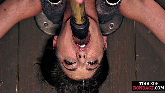 Handcuffed bitch handling electrosex