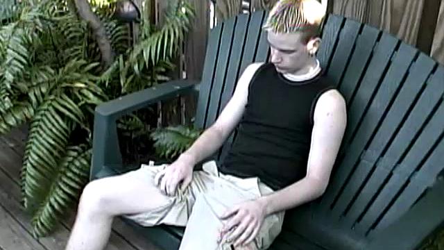 Zachary Pierce returns from a busy day of sightseeing, shopping and cruising. He decides to slip into a secluded outdoor spot and relieve his sexual tension. Zachary quickly tears away his clothing to reveal the fine contours of his naked physique.