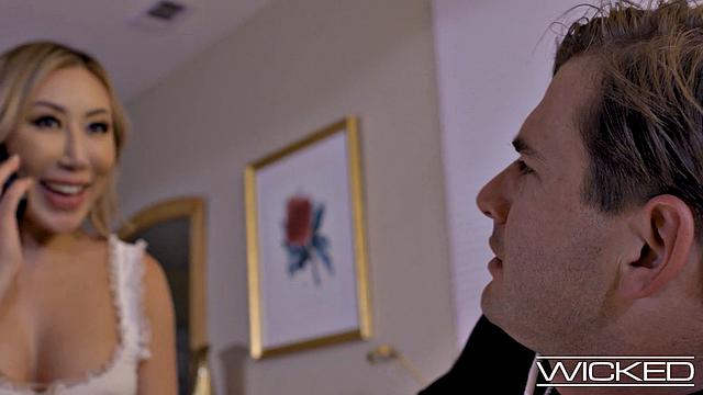 Wicked - Hot And Juicy Threesome With Blonde Asian And Her Brunette Friend