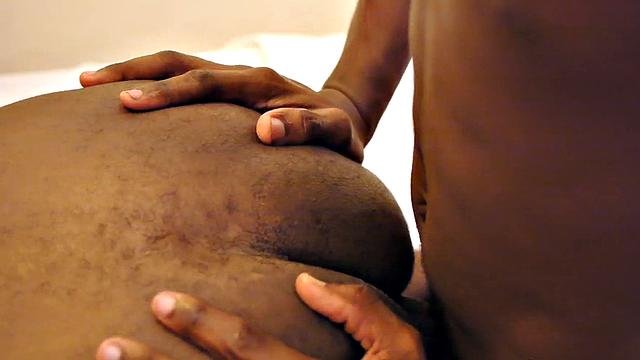African twink barebacked till jizz in home private vid