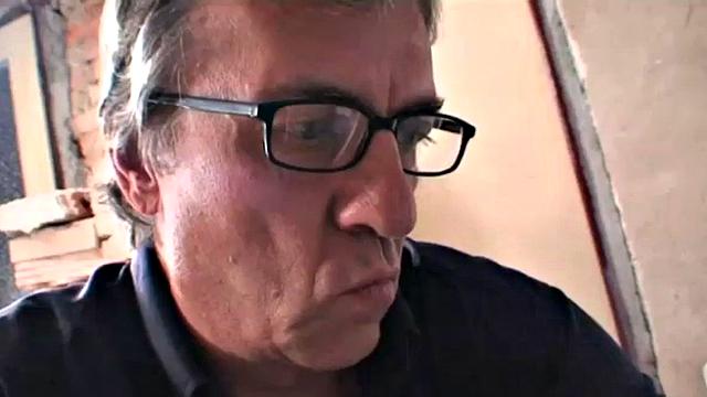 Hairy teen pussy banged by old man