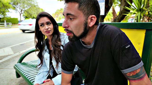 Naughty lesbians take a different route in the bedroom, kissing and fingering each other's small butts