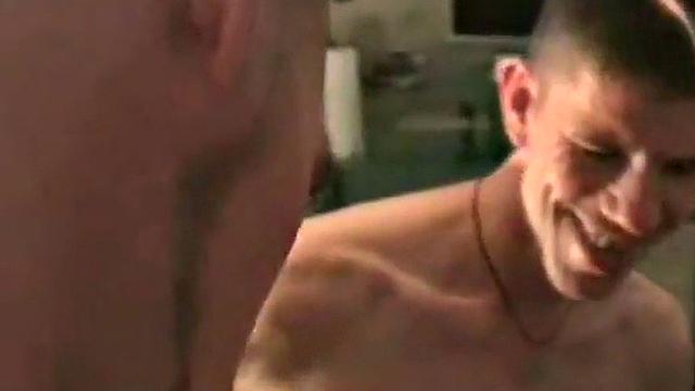 Amateur German gay barebacked in closeup orgy