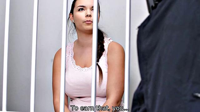Czech babe gets drilled by multiple security guards for the sake of freedom - Law4k video