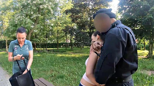Czech babe gets drilled by multiple security guards for the sake of freedom - Law4k video