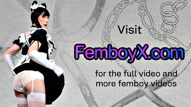 татуированный парень трахает маскированного эмо-фембоя в жопу