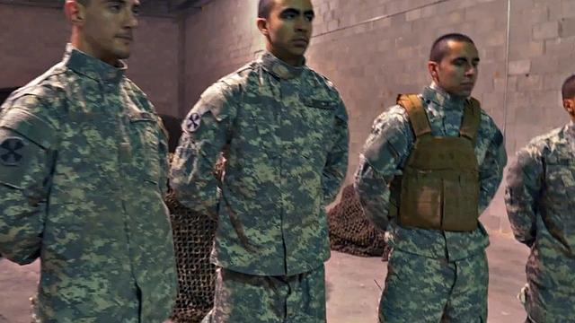 Cockriding army guy fucked in anal hole by nasty stud