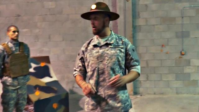 Cockriding army guy fucked in anal hole by nasty stud