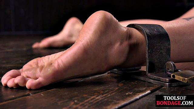 Mouthgagged bae gets pussyfingered