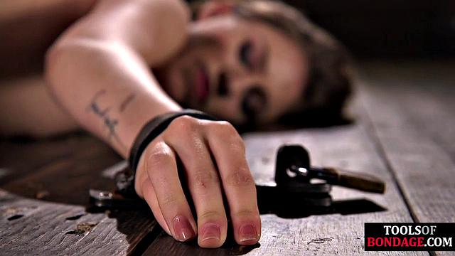 Mouthgagged bae gets pussyfingered