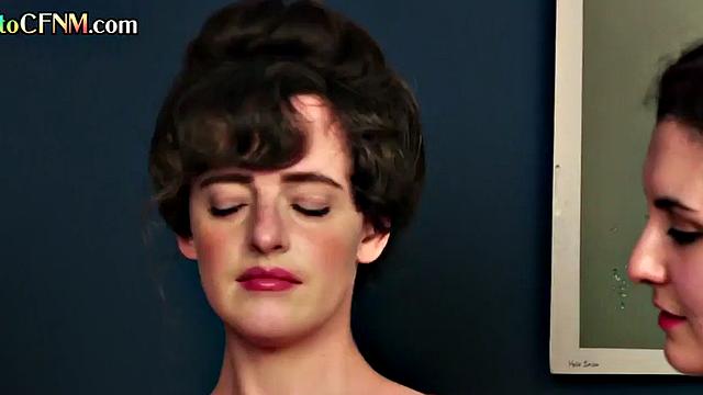 CFNM amateur british femdoms give group HJ till the cumshot