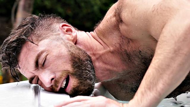 HETEROFLEXIBLE - Horny Buddies Have Sneaky Rough Fuck In Hot Tub