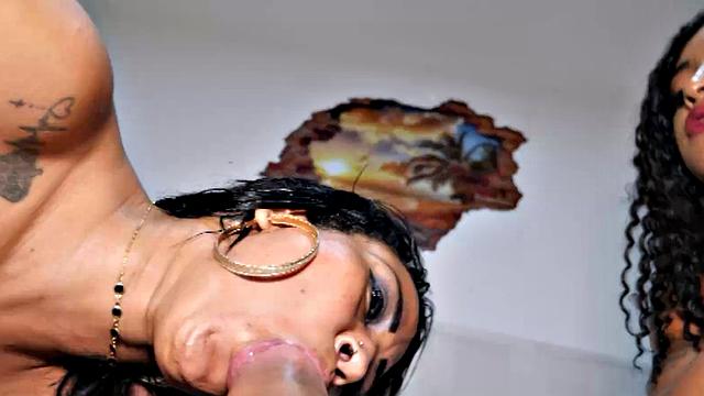 brazilian latinas amaya takayo n Ariela Ferraz love all that big dick in their mouth