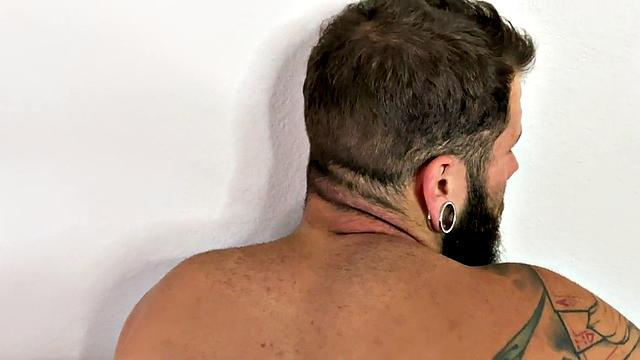 Bottom POV barebacked in closeup by black dick