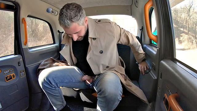 Bigbooty taxi babe doggystyled by client after facesitting