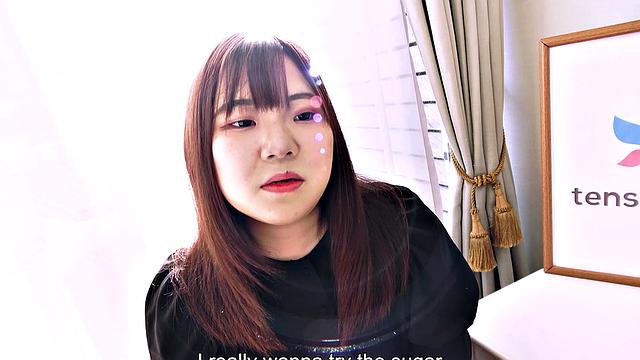 College girl Miki Sakashita with us showing her juicy ass