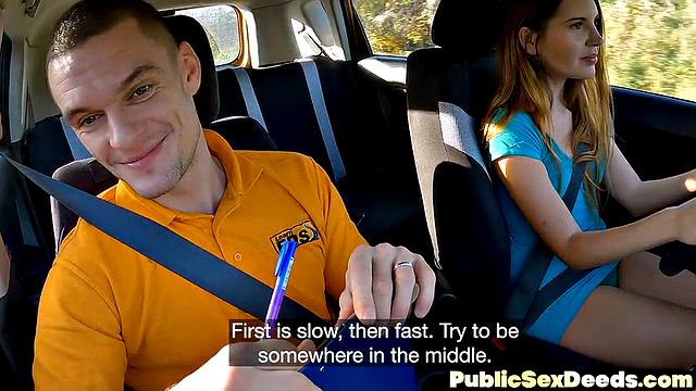 Naughty learner doggydrilled hard