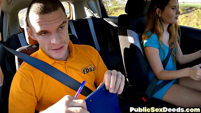 Naughty learner doggydrilled hard