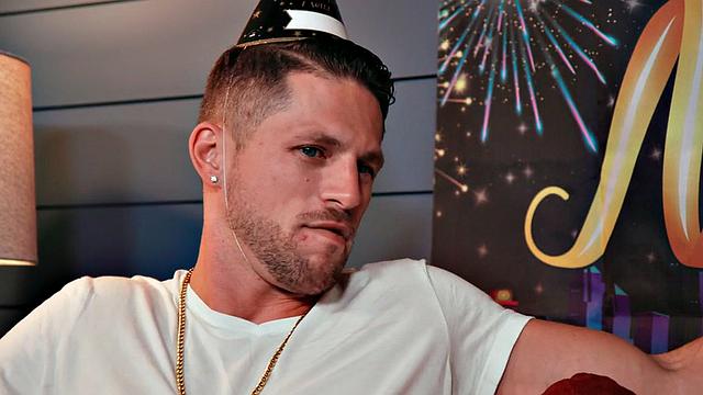 Athletic New Year studs fuck in anal celebration