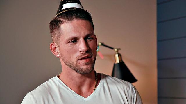 Athletic New Year studs fuck in anal celebration