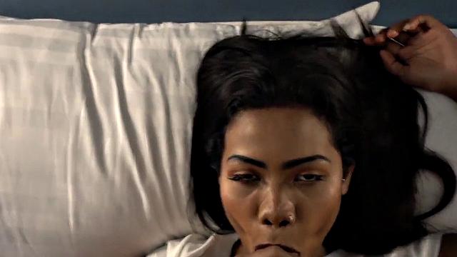 Tattooed Asian Giving Blowjob