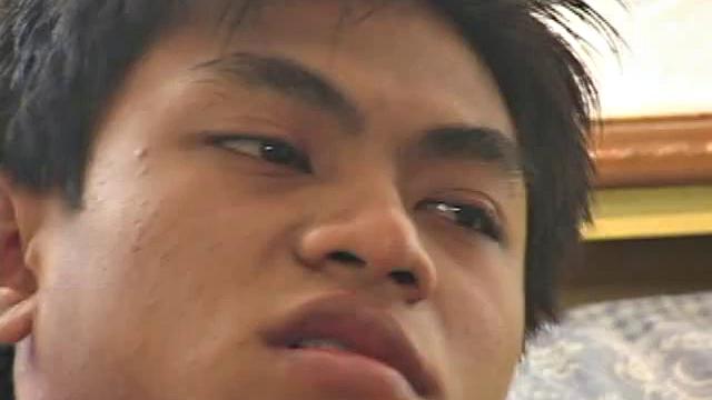 Skinny Asian rides shaft in cowboy after enjoying blowjob