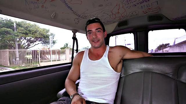 Ripped straight guy fooled during first gay experience