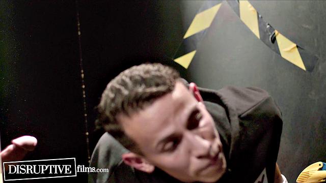 Sex Club Janitor Finds Surprise Cleaning Gloryhole - Des Irez, Mason Lear - DisruptiveFilms