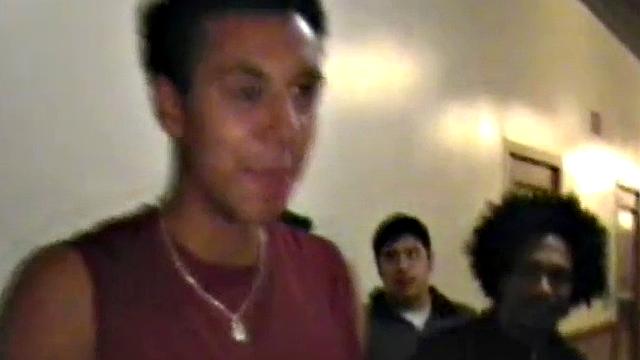 Doggystyled college teen takes cock