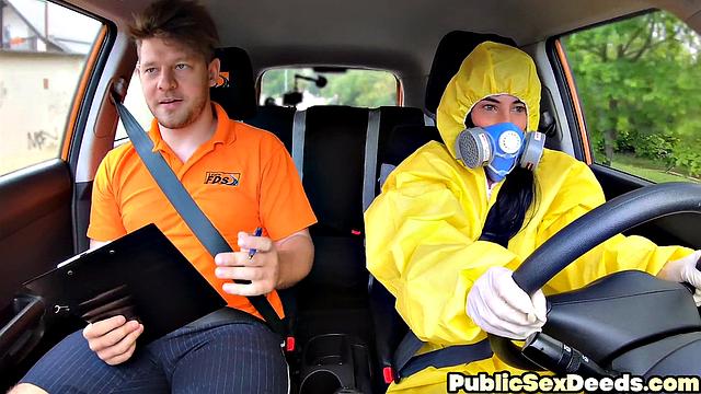 Classy babe in lingerie cockriding