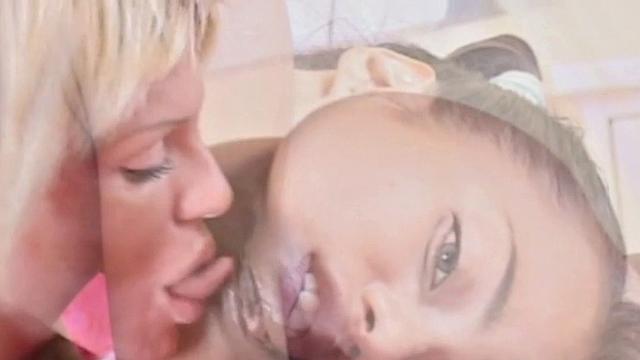 Little Lupe Licks Pussy with Lesbian Mature Babe