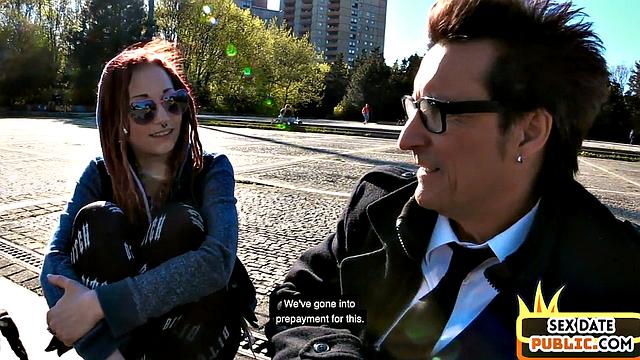 Redhead German babe fucked by sex date