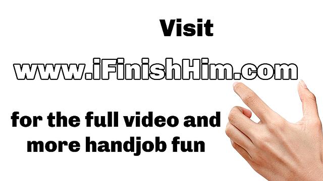 CFNM dominas wanking lucky guy's cock while dirty talking