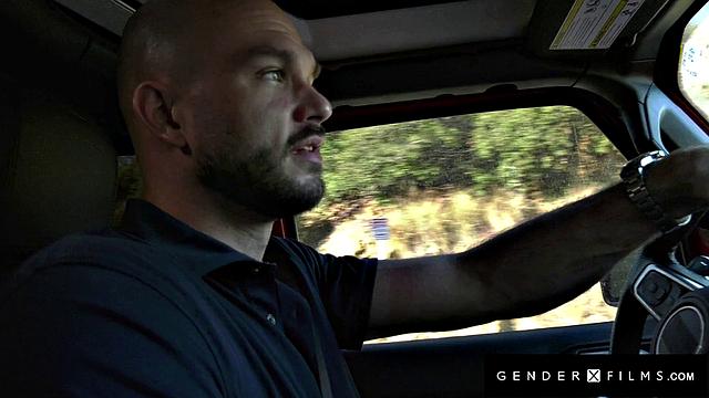 GenderXFilms - Petite Trans Hitchhiker Sucks for Ride