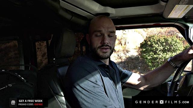 GenderXFilms - Petite Trans Hitchhiker Sucks for Ride