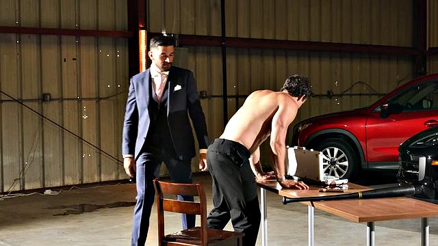 Gay stud got his asshole demolished by a baseball bat