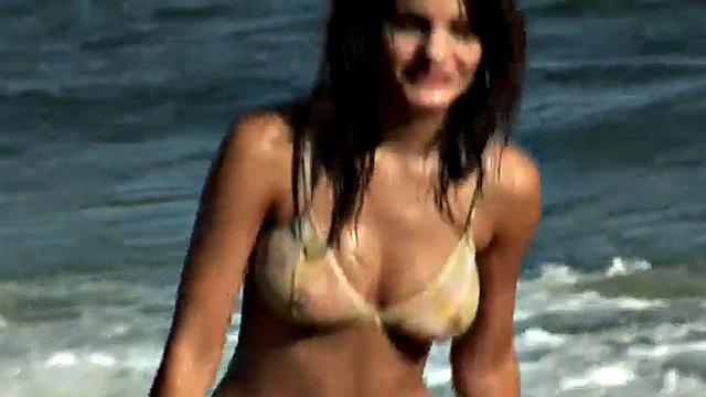 Cute teasing us on the beach