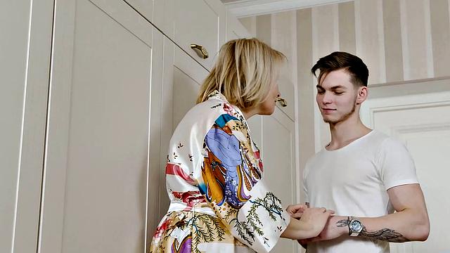 SHAME4K. Lucky guy wants to try having sex with a more experienced lady