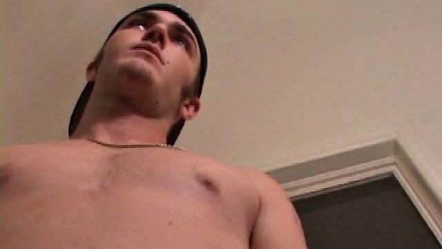 After stripping off his clothes Christian Wilde grabs his cock and starts stroking. He works his dick, as he watches a porn video and eats the precum that emerges while fingering his ass. In no time Christian spews an amazing cum load onto his chest.