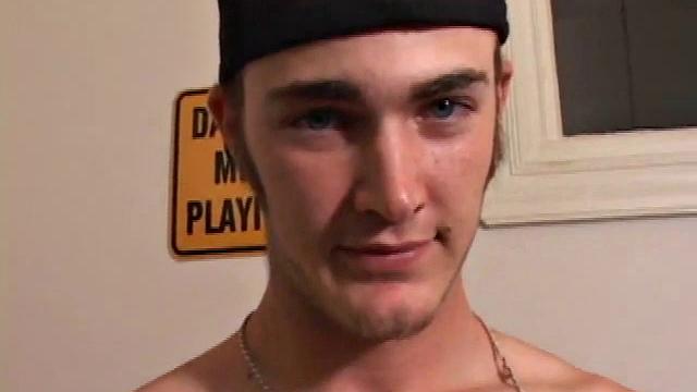 After stripping off his clothes Christian Wilde grabs his cock and starts stroking. He works his dick, as he watches a porn video and eats the precum that emerges while fingering his ass. In no time Christian spews an amazing cum load onto his chest.