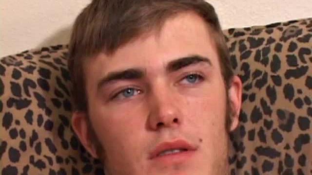 After stripping off his clothes Christian Wilde grabs his cock and starts stroking. He works his dick, as he watches a porn video and eats the precum that emerges while fingering his ass. In no time Christian spews an amazing cum load onto his chest.