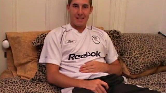 Taking off his clothes and working on his hard on, Kiefer Foxx gets himself all worked up before using a decent size dildo on his tight hole.