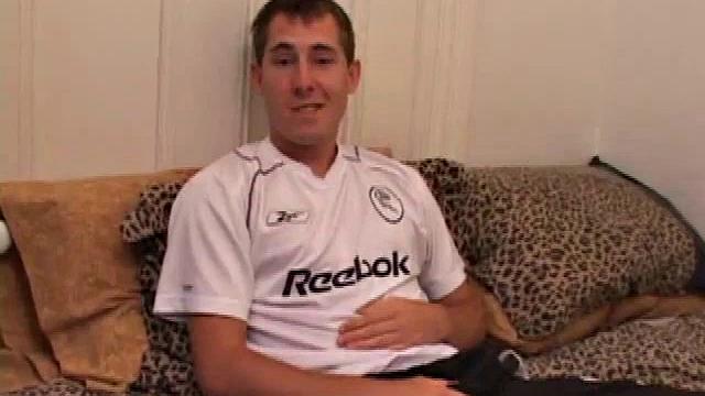 Taking off his clothes and working on his hard on, Kiefer Foxx gets himself all worked up before using a decent size dildo on his tight hole.