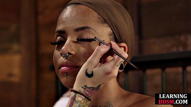 Domina exploring ebony BDSM