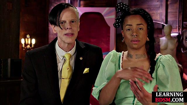 Domina exploring ebony BDSM