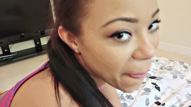 Ebony Chick's Tight Asshole