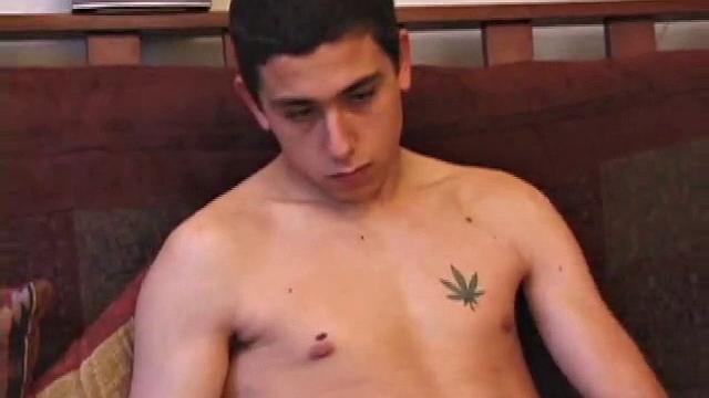 Luciano Strokes His Dick