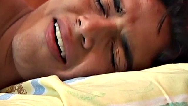 Hairy Latin twink masturbates solo and fingers his asshole