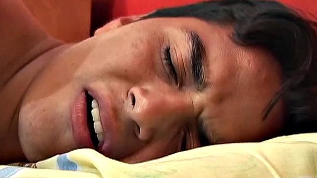 Hairy Latin twink masturbates solo and fingers his asshole