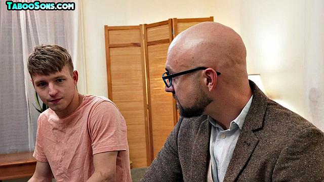 stepdad anal toying handsome stepson